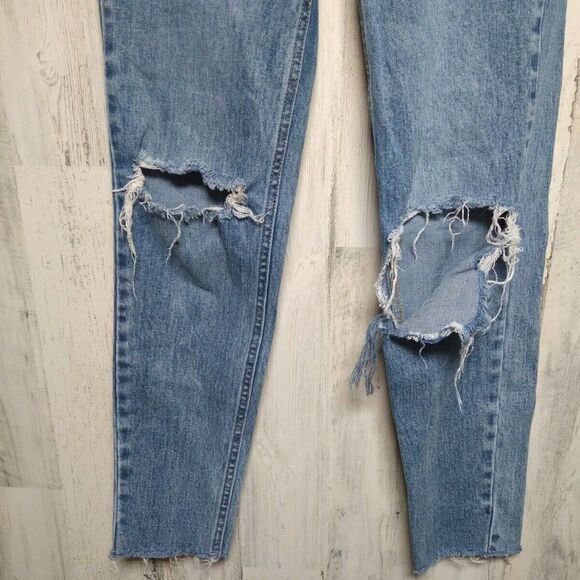 Pacsun Vintage Icon Jeans Size 22 Ripped Knees - Picture 2 of 5